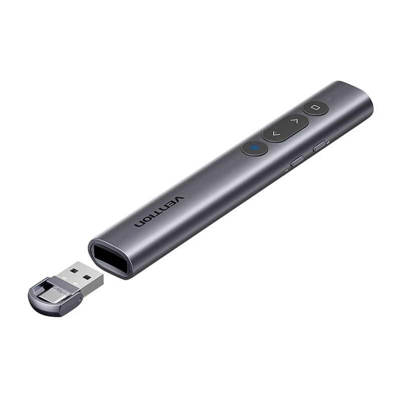 Kabelloser Laserpointer Vention KQIH0 – roter Laser, maximale Reichweite 50 m, USB-Schnittstelle, leichtes PVC-Gehäuse