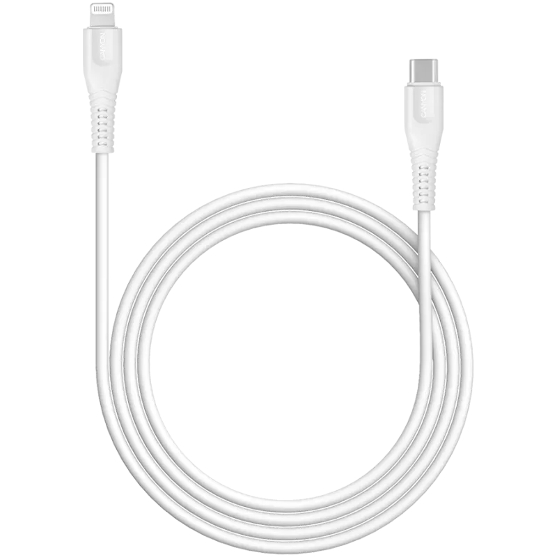 CANYON Kabel MFI-4 Type-C auf Lightning 1,2m Weiß