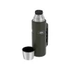 Thermoflasche THERMOS TH-170028 470 ml, vakuumisolierter Edelstahl, olivgrün, 24 h heiß/kalt