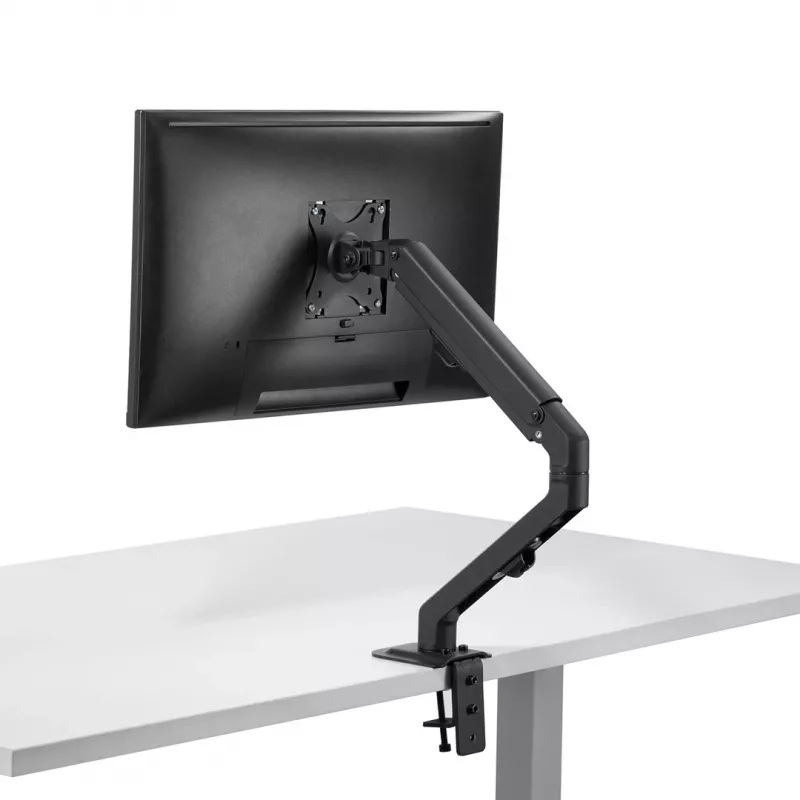 Monitorhalterung MACLEAN MC-906 für 17 Zoll–27 Zoll Displays, VESA 75x75–100x100, höhenverstellbar, neigbar und drehbar, unterstützt bis zu 7 kg