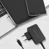 Qoltec 52386 GaN POWER PRO Ladegerät | 1xUSB-C | 65W | 5-20V | 3-3,25A | Schwarz