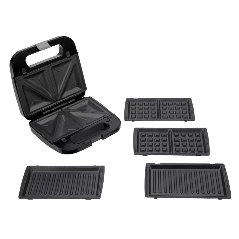 Sandwichmaker Jata JESW2010 — 750 W, schwarz, 230 V, PFOA-freie Antihaftplatten
