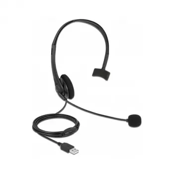 Headset DeLOCK USB Mono Headset mit Lautstärkeregelung