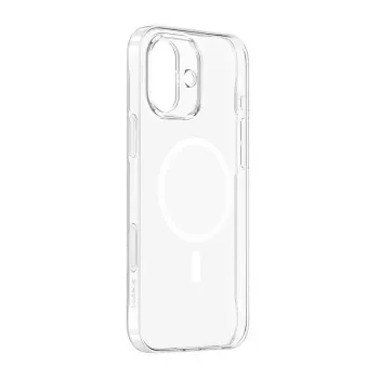Baseus iP16 Transparent TouchButton Magnetic Handyhülle — transparente Schutzhülle mit Touch-Taste und Magnetbefestigung
