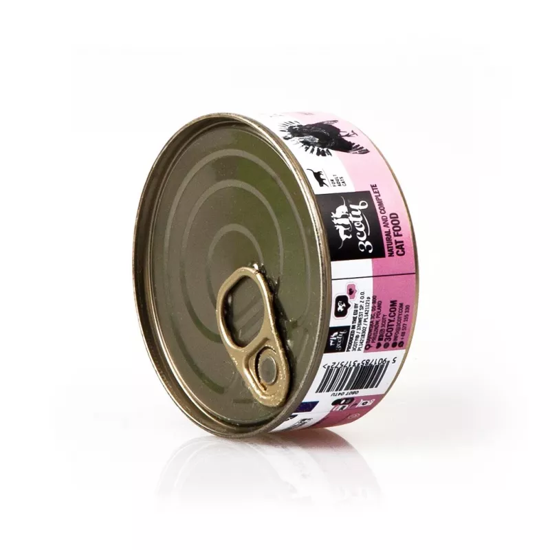 3COTY Truthahn - Nassfutter für Katzen - 80g