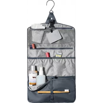 Kulturbeutel Deuter Wash Bag II — faltbarer Reise-Kulturbeutel, schwarz