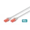 Patch Cord Digitus CAT 6 U/UTP LSZH 0,5m 10 Stück