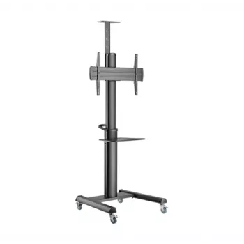 Boden-TV-Ständer Gembird TVS-70T-02 für 37 Zoll–70 Zoll Bildschirme, max. 70 kg, VESA 200x200–600x400, neigbar ±5°/−12°, höhenverstellbar, Rollen, Kabelmanagement