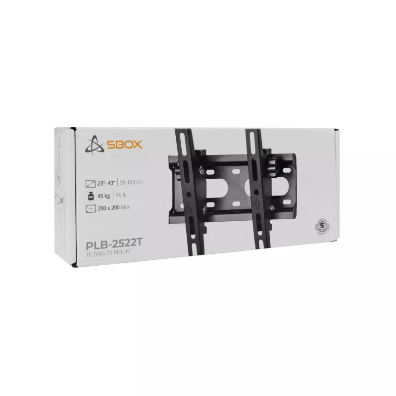 SBOX PLB-2522T-2 neigbare TV-Wandhalterung für 23–43 Zoll (23–43 kg) VESA 200×200
