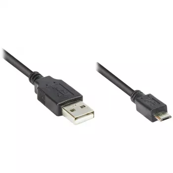 Good Connections - USB-Verbindungskabel - USB 2.0 Typ A (M) -> Micro-USB 2.0 Typ B (M) - 1 m - Schwarz (2510-MB01)