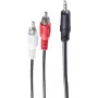 Audiokabel ShiverPeaks 3,5 mm / 2 x Cinch 1,5 m