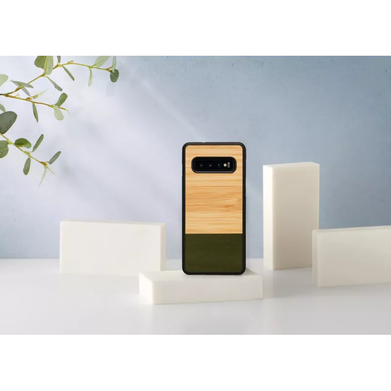 Smartphone-Hülle man and wood für Galaxy S10 — Bamboo Forest schwarz