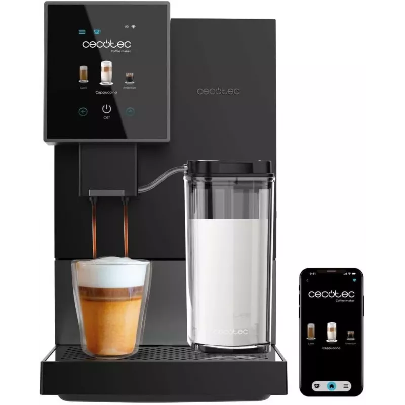 Espressomaschine CECOTEC Cremmaet Compactccino Connected 1460W Schwarz