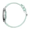 Smartwatch Colmi L28 – Silber-grünes Gehäuse mit grünem Lederarmband
