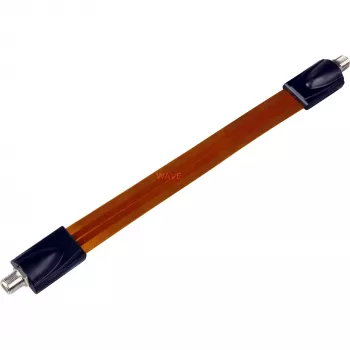 Wentronic Goobay SAT-Fensterdurchführung, extrem flach (0,3 mm), braun-schwarz, 0,2 m - F-Buchse F-Buchse (11953)