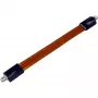 Wentronic Goobay SAT-Fensterdurchführung, extrem flach (0,3 mm), braun-schwarz, 0,2 m - F-Buchse F-Buchse (11953)
