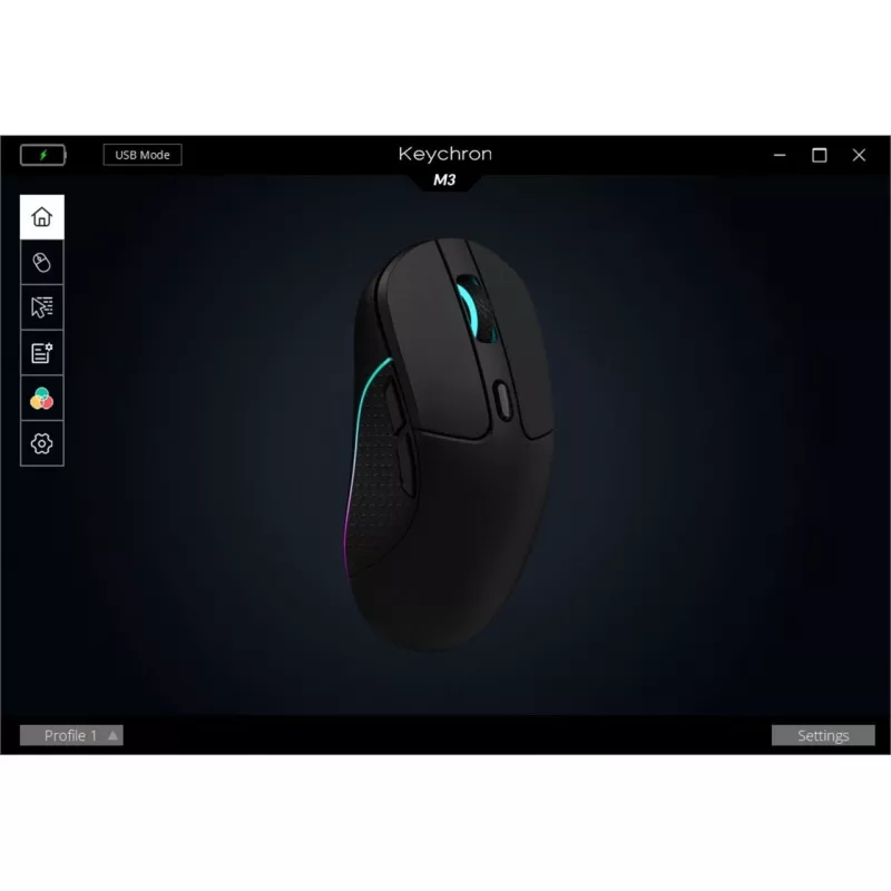 Gaming-Maus Keychron M3 Rechtshänder RF Wireless + Bluetooth Optisch 26000 DPI Weiß