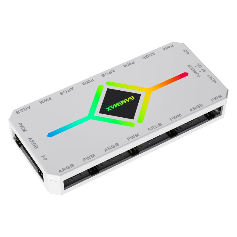 Gamemax | Fernbedienung | V4.0 ARGB PWM HUB BK | Weiß | Gamemax