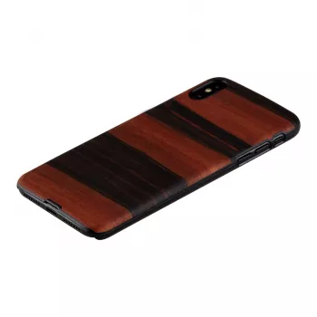 Smartphone-Hülle man and wood für iPhone XS Max – Ebenholzschwarz, schützende Hartschalen-Rückabdeckung