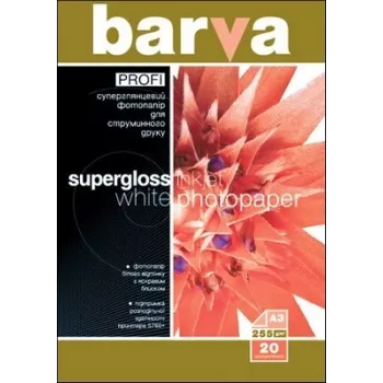 Fotopapier Barva Profi Super Glossy 255 g/m² A3 20 Blatt