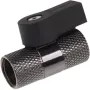 Alphacool 2-Wege-Kugelhahn G1/4 - Schwarz Nickel (17354)