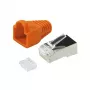 Steckverbinder CAT.6 RJ45 100 Stück, orange