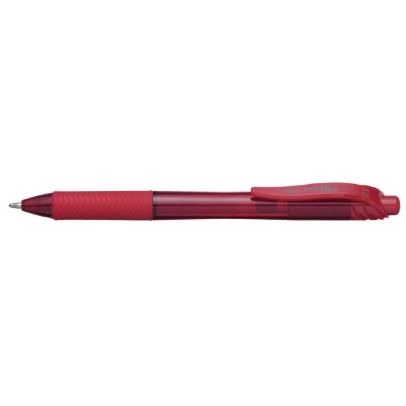 Clip-on einziehbarer Kugelschreiber Pentel Energel X 1.0 Rot