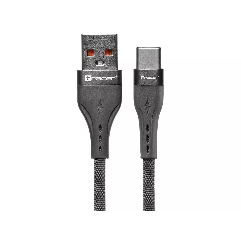 Tracer 47487 USB A - Type C M/M 1m Kabel Grau