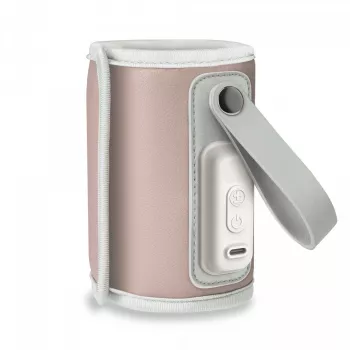 Flaschenwärmer Lionelo Thermup Go Pink — tragbarer Flaschen- und Speisenwärmer für die Babyfütterung