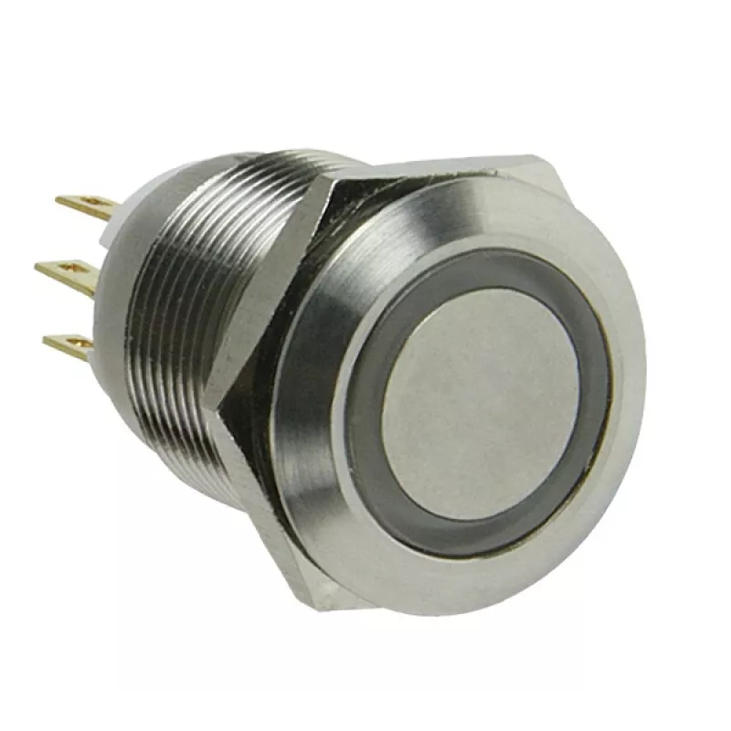 Lamptron Vandalismusschalter 19mm - Silverline - Rot