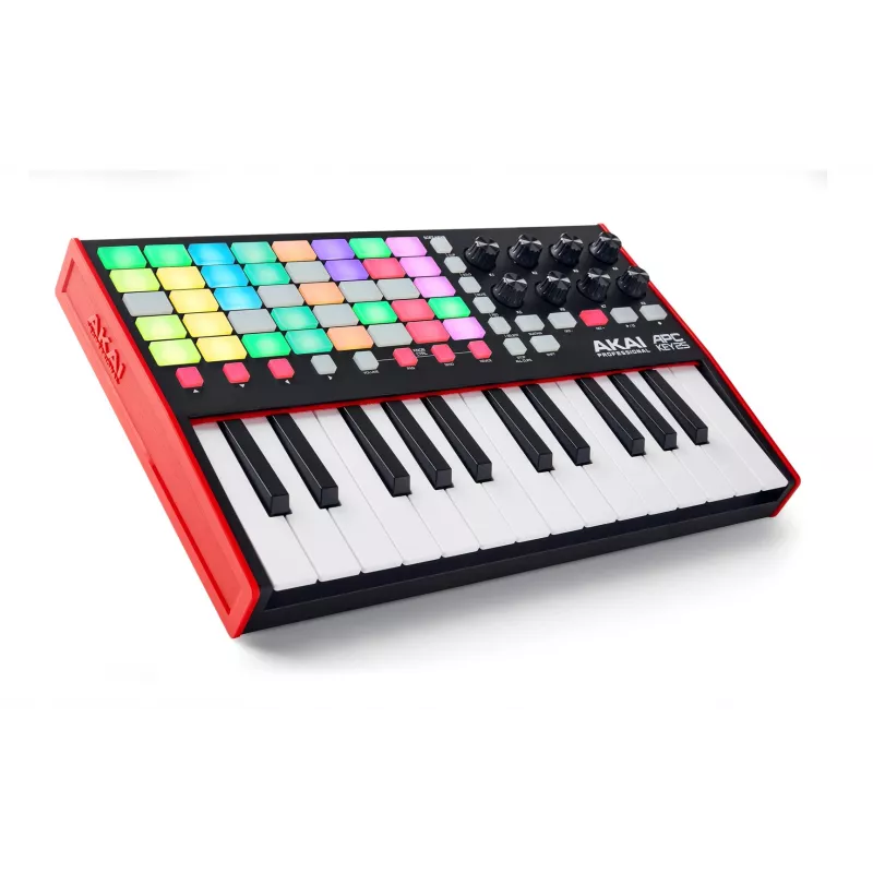 MIDI-Controller AKAI APC Key 25 MK2 – 25 anschlagdynamische Tasten, 40 Pads, RGB-Hintergrundbeleuchtung, 8 Encoder, USB-Stromversorgung