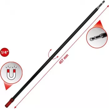 Bithalter, KS Tools 514 Extra Lang 1/4 Zoll Magnetisch Schnellwechsel Freilaufhülse