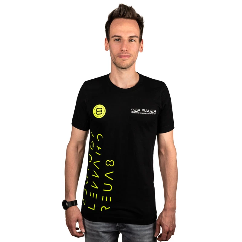 T-shirt der8auer YT-Design, Größe M, Baumwollmischung Freizeitkleidung