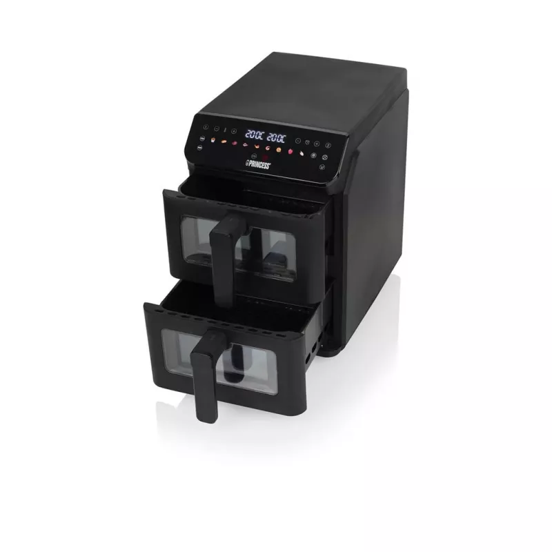Princess Double Stack Airfryer | 182490 | Leistung 3000 W | Fassungsvermögen 11,2 L | Schwarz