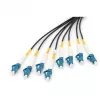 Digitus vorkonfektioniertes Universal-Breakoutkabel aus Fiberglas, Singlemode OS2, 8 Fasern, LC/UPC, 75 m
