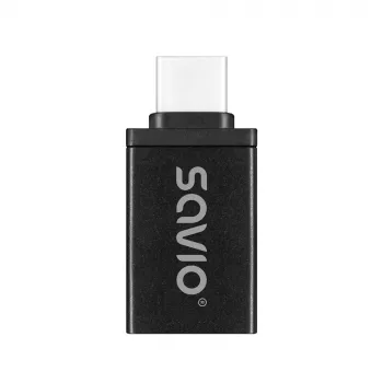 Savio AK-80 Videokabel-Adapter 0m USB Typ-A USB Typ-C Schwarz