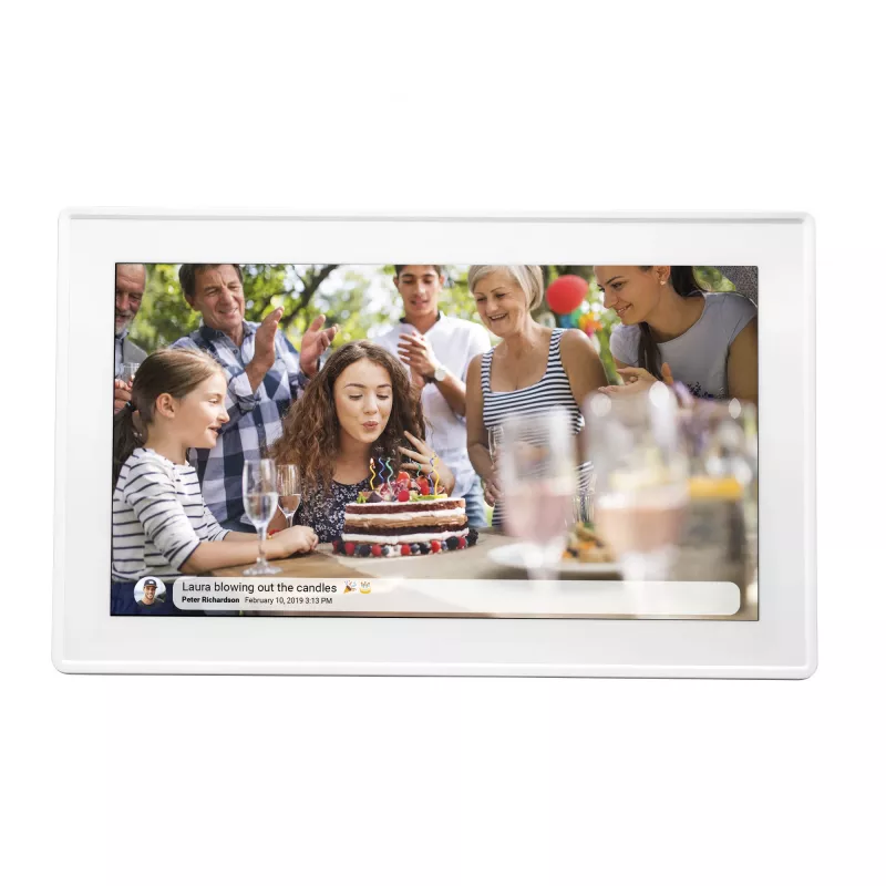 Denver PFF-1515W digitaler Bilderrahmen Weiß 39,6 cm (15,6 inch) Touchscreen Wi-Fi