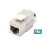 Digitus CAT 6A Keystone Modul geschirmt werkzeugfrei Modul 48 Stück