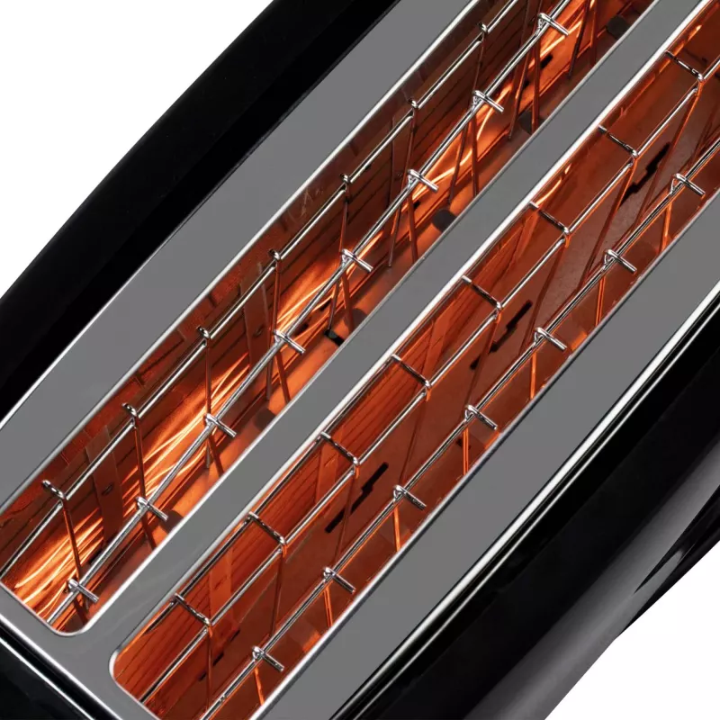 Toaster Jata JETT1585 2-Scheiben 1400 W Schwarz Tasten Drehregler 230 V Schlitzbreite 25 cm Schlitztiefe 3 cm