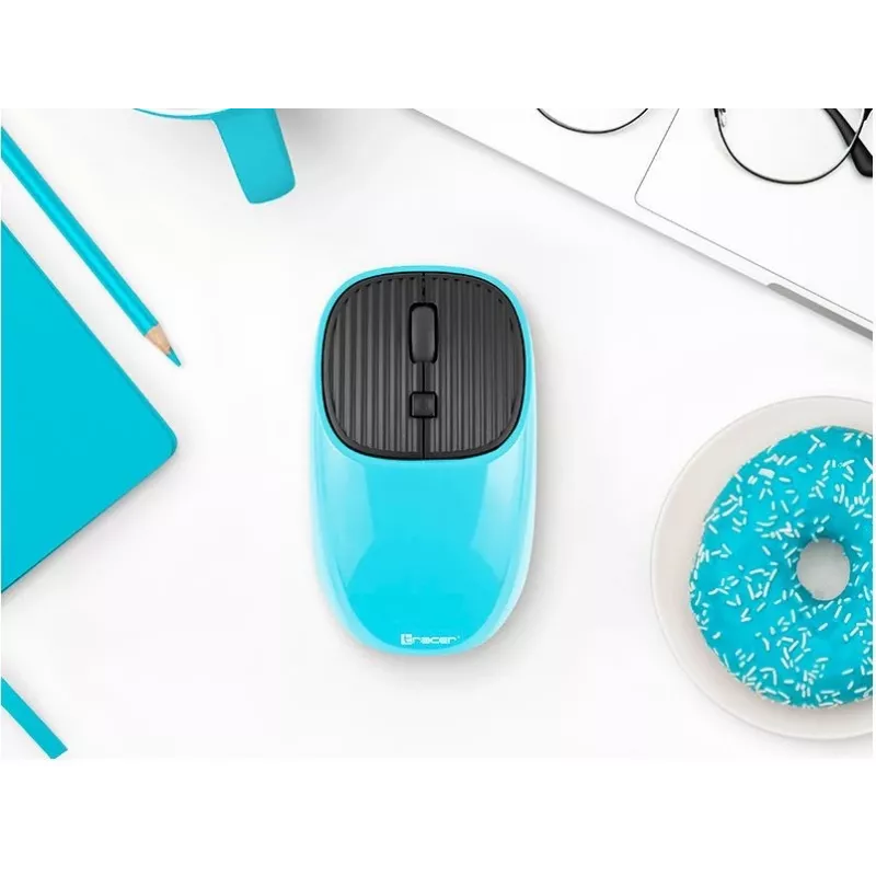 Tracer Aalto - Maus - RF 2,4 GHz - Optisch - 4 Tasten - Blau