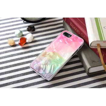 iKins Schutz-Hülle für Apple iPhone 8/7 – Wasserblumen-Muster, weiß