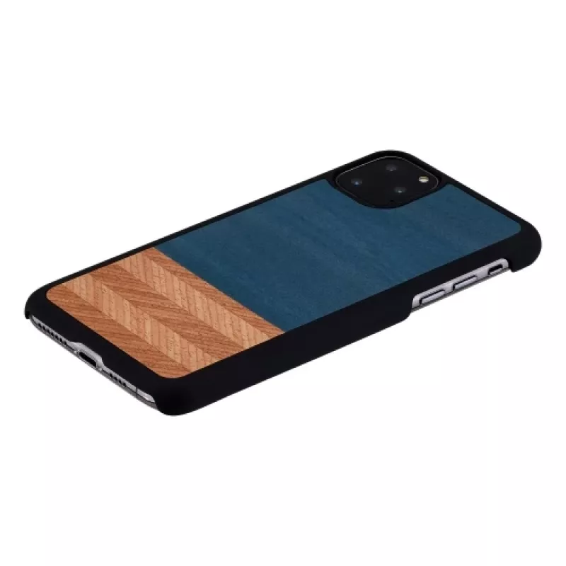 Handyhülle man and wood für iPhone 11 Pro Max — denim Schwarz Schutzhülle