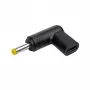 Kabeladapter Akyga AK-ND-C04 USB-C auf 4,0 x 1,7 mm Schwarz