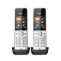 Gigaset COMFORT 500HX duo Analog/DECT Telefon Anruferkennung Schwarz, Silber