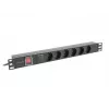 Lanberg PDU-05F-0200-BK Stromverteilungseinheit (PDU) 5 AC-Ausgänge 1U Schwarz