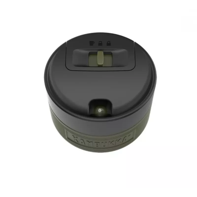 Thermalbecher Kambukka Etna Grip 500 ml, Edelstahl-Vakuum, auslaufsicher, grün, 7,1 cm Durchmesser
