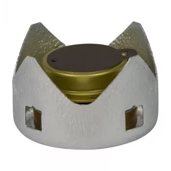 Trangia 100281 Spiritus-Campingkocher – 1-flammiger Leichtkocher, 1000 W, 162 g, Ø95×62 mm, silber