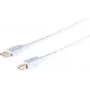 USB 2.0 A–B-Kabel ShiverPeaks 1,0 m, High Speed, vergoldete Kontakte, weiß