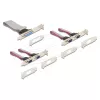 Interner Mini-PCIe-Schnittstellenadapter DELOCK 95279 — Serieller Host, Mini-PCIe-Ausgang, RS-232-Unterstützung, 460,8 Kbit/s, FIFO 256 B, 30×51×10 mm