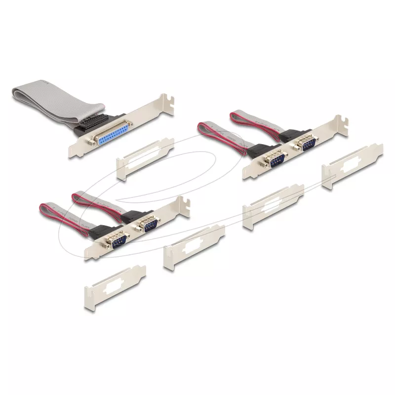 Interner Mini-PCIe-Schnittstellenadapter DELOCK 95279 — Serieller Host, Mini-PCIe-Ausgang, RS-232-Unterstützung, 460,8 Kbit/s, FIFO 256 B, 30×51×10 mm